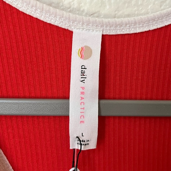 NWT DAILY PRACTICE x ANTHROPOLOGIE | Tennis Ribbed Hanky-Hem Mini Dress | Size L - Picture 9 of 12